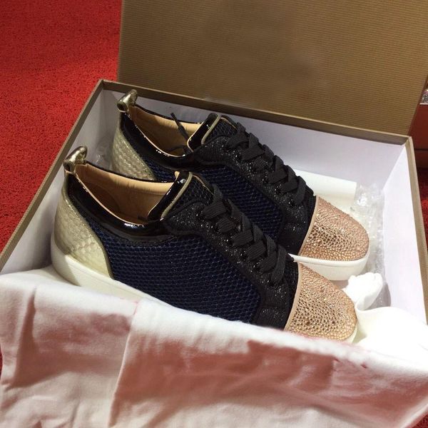 20s elegant mesh & strass outdoor trainers mens women red bottom sneakers luxey designer casual shoes,red soles men junior trainers, Black
20s elegant mesh & strass outdoor trainers mens women red bottom sneakers luxey designer casual shoes,red soles men junior trainers, Black