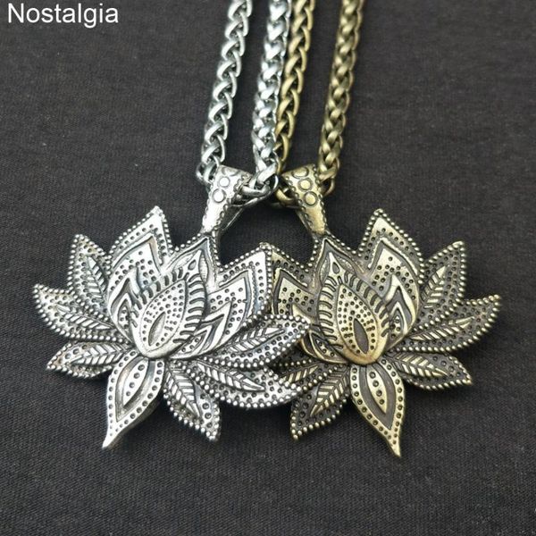 nostalgia yoga om lotus flower spiritual buddha mandala pendant necklace karma buddhist jewelry, Silver 
nostalgia yoga om lotus flower spiritual buddha mandala pendant necklace karma buddhist jewelry, Silver