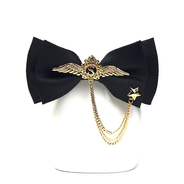 british fashion bowknot brand cravat luxury metal five - point star bow ties for men formal wedding butterfly, Black;gray
british fashion bowknot brand cravat luxury metal five - point star bow ties for men formal wedding butterfly, Black;gray