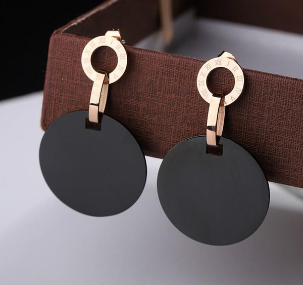 metal roman numeral size round titanium steel earrings for women rose gold earrings korea exaggerated punk002, Golden;silver
metal roman numeral size round titanium steel earrings for women rose gold earrings korea exaggerated punk002, Golden;silver