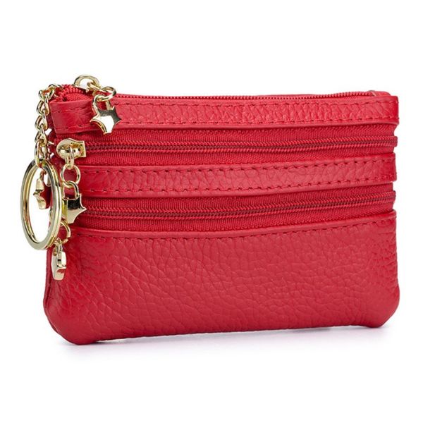 small change purse woman small mini- coin purse zipper candy color genuine leather ultrathin wallet with one key buckle lipstick, Red;black
small change purse woman small mini- coin purse zipper candy color genuine leather ultrathin wallet with one key buckle lipstick, Red;black
