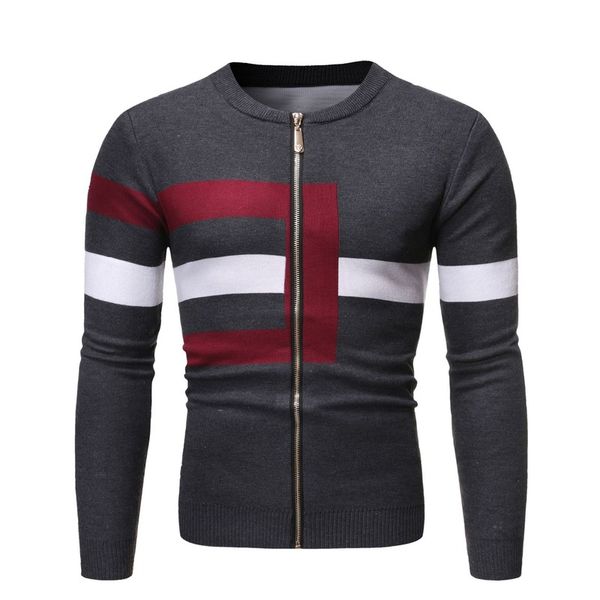 mens sweaters 2020 autumn new men's zipper casual contrast color knit sweater casual cardigan plus size sweater, White;black
mens sweaters 2020 autumn new men's zipper casual contrast color knit sweater casual cardigan plus size sweater, White;black