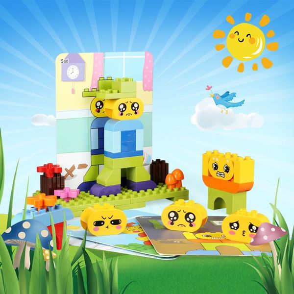 145pcs children early education emotional management puzzle toy big particle building block diy toy emotional cognition gift for kids 01
145pcs children early education emotional management puzzle toy big particle building block diy toy emotional cognition gift for kids 01
