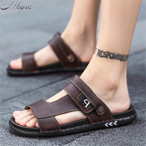 2020 summer new men beach shoes fashion casual non-slip sandals leather zapatos de hombre comfortable breathable flat shoes men, Black
2020 summer new men beach shoes fashion casual non-slip sandals leather zapatos de hombre comfortable breathable flat shoes men, Black