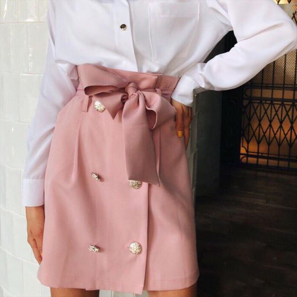 2020 high waist skirt women autumn summer elegant pockets solid skirts ladies casual button belted mini a line skirt, Black
2020 high waist skirt women autumn summer elegant pockets solid skirts ladies casual button belted mini a line skirt, Black