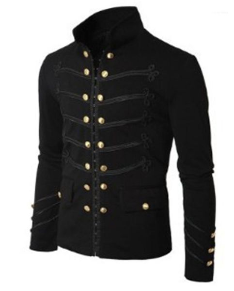 long sleeve coats mens outerwear solid color mens designer jackets with pockets stand collar coat spring autumn, Black;brown
long sleeve coats mens outerwear solid color mens designer jackets with pockets stand collar coat spring autumn, Black;brown