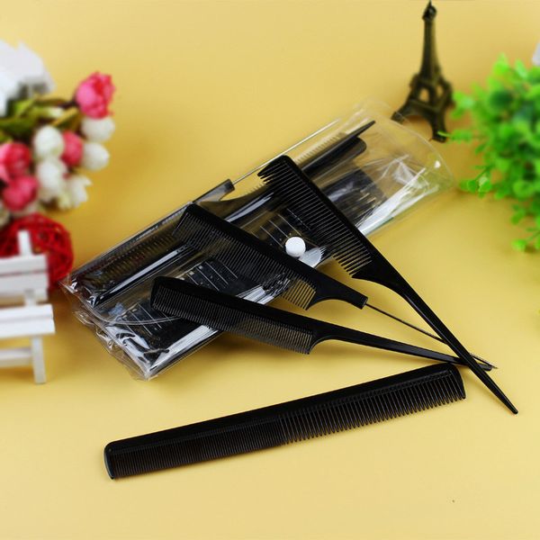 10pcs/set handle detangling combs plastic anti static hair care salon barber comb hairbrush hairs styling tools cnt, Silver
10pcs/set handle detangling combs plastic anti static hair care salon barber comb hairbrush hairs styling tools cnt, Silver