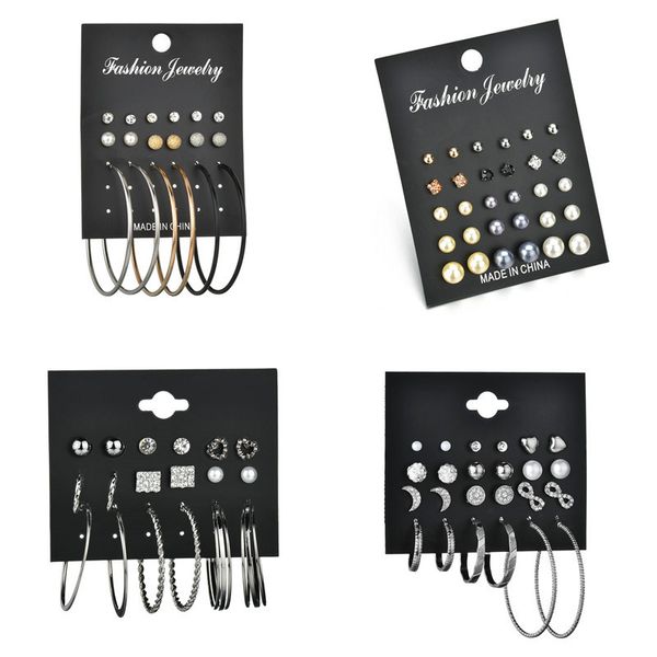 stud letapi earrings sets gold silver color small big circle for women crystal simulated pearl, Golden;silver
stud letapi earrings sets gold silver color small big circle for women crystal simulated pearl, Golden;silver