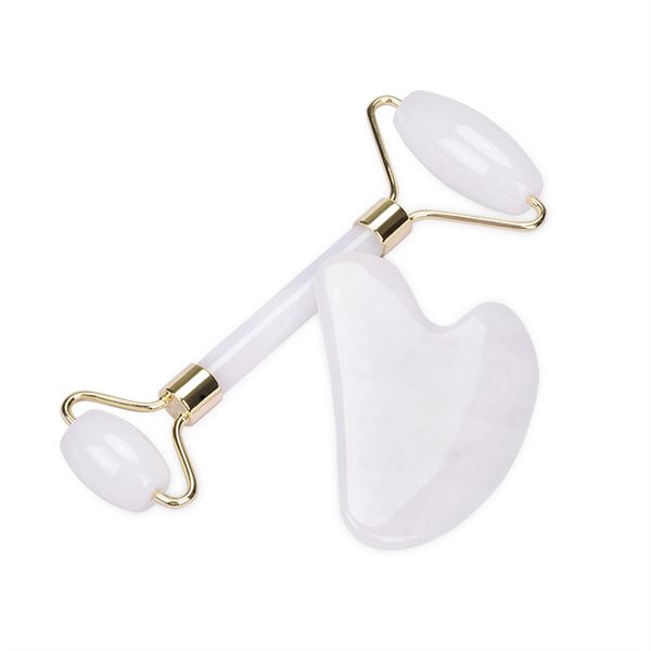 beauty price products white jade stone natural jade roller and guasha board anting aging massage tool set
beauty price products white jade stone natural jade roller and guasha board anting aging massage tool set