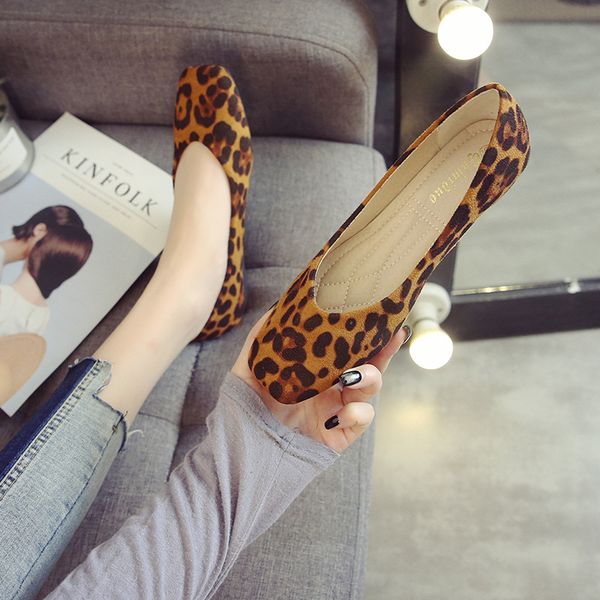 women flats shoes loafers slip on ballerina shoes large size suede leopard print square toe shallow single office lady moccasins, Black 
women flats shoes loafers slip on ballerina shoes large size suede leopard print square toe shallow single office lady moccasins, Black