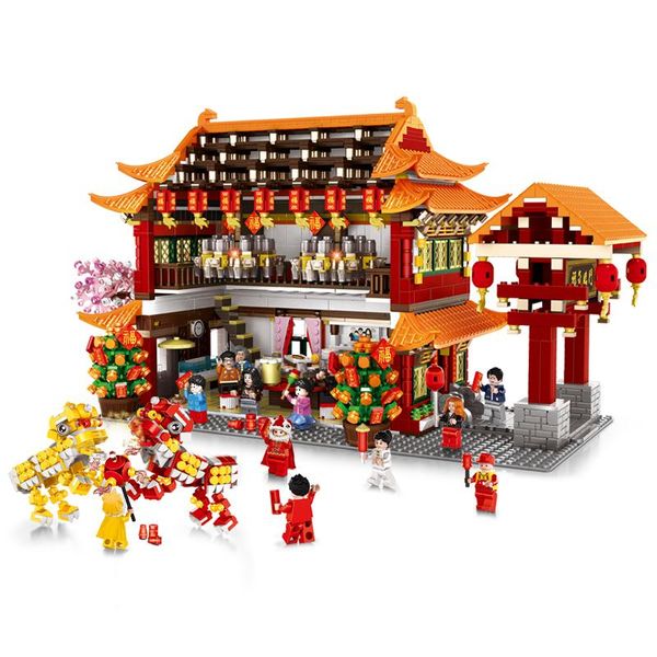 3027pcs building block chinese spring festival family reunion dinner classic kits model lion dragon dance toys for children 01
3027pcs building block chinese spring festival family reunion dinner classic kits model lion dragon dance toys for children 01