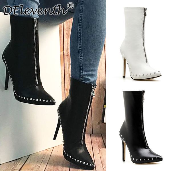zipper lady boots rivets winter shoes for women luxury designer boots-women booties woman 2020 high heels ladies fashion mid, Black
zipper lady boots rivets winter shoes for women luxury designer boots-women booties woman 2020 high heels ladies fashion mid, Black