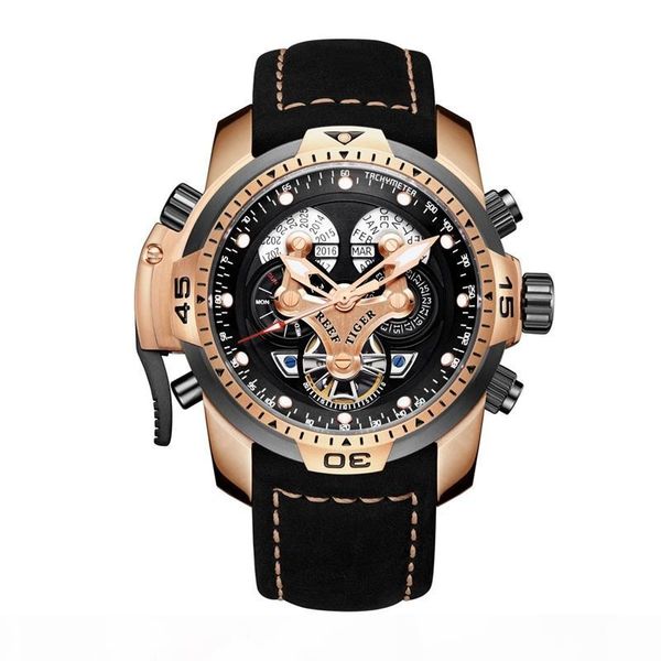 reef tiger rt mens sport watches with complicated dial rose gold automatic military watch genuine leather band rga3503, Silver
reef tiger rt mens sport watches with complicated dial rose gold automatic military watch genuine leather band rga3503, Silver