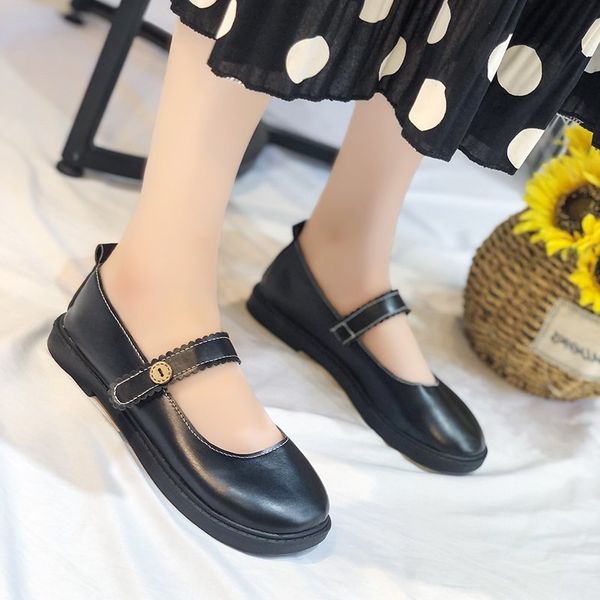 new 2020 autumn oxfords women shoes work footwear solid black flats hook & loop retro shoes leather casual woman loafers 
new 2020 autumn oxfords women shoes work footwear solid black flats hook & loop retro shoes leather casual woman loafers