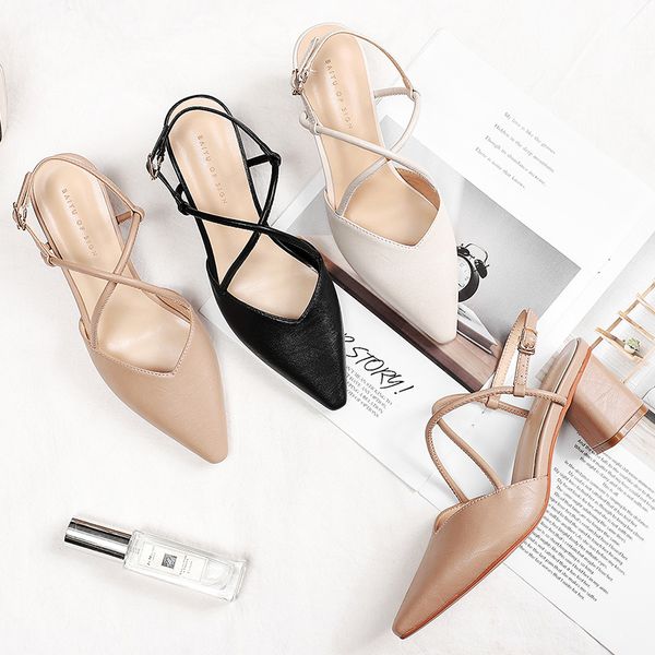 2020 summer square high heels women pumps point toe cross-tied narrow band solid work career slingbacks sandals shoes woman, Black
2020 summer square high heels women pumps point toe cross-tied narrow band solid work career slingbacks sandals shoes woman, Black