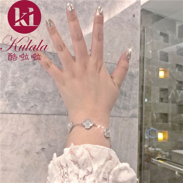 clover bracelet female silver-plated ins korean version simple personality super fairy christmas birthday gift for girlfriend girlfriends, Golden;silver
clover bracelet female silver-plated ins korean version simple personality super fairy christmas birthday gift for girlfriend girlfriends, Golden;silver