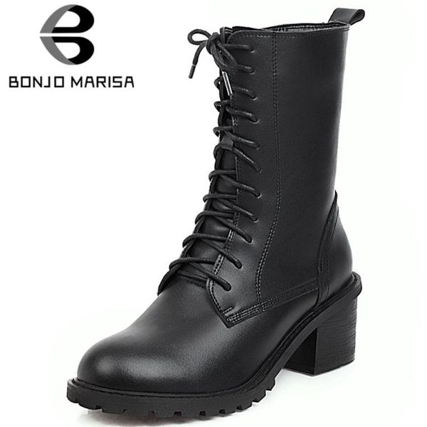 bonjomarisa brand girl black lace up round toe high heels solid fashion mid calf boots women designer solid shoes woman
bonjomarisa brand girl black lace up round toe high heels solid fashion mid calf boots women designer solid shoes woman