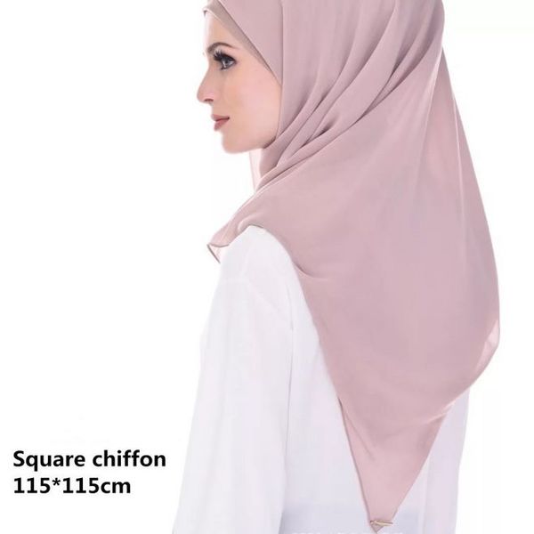 115*115cm plain square scarf arab bonnet women bubble chiffon oversize hijab shawls wraps headband bufandas foulard muslim sjaal, Blue;gray
115*115cm plain square scarf arab bonnet women bubble chiffon oversize hijab shawls wraps headband bufandas foulard muslim sjaal, Blue;gray