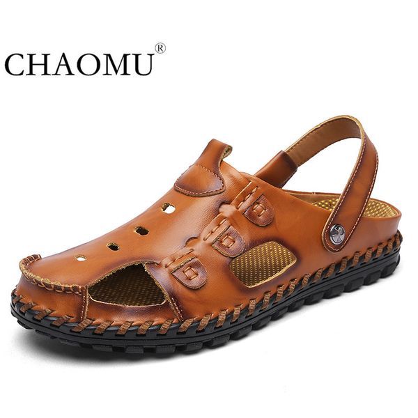 new summer leather shoes breathable business casual leather sandals men's soil soft bottom non-slip one shoe two holes, Black
new summer leather shoes breathable business casual leather sandals men's soil soft bottom non-slip one shoe two holes, Black