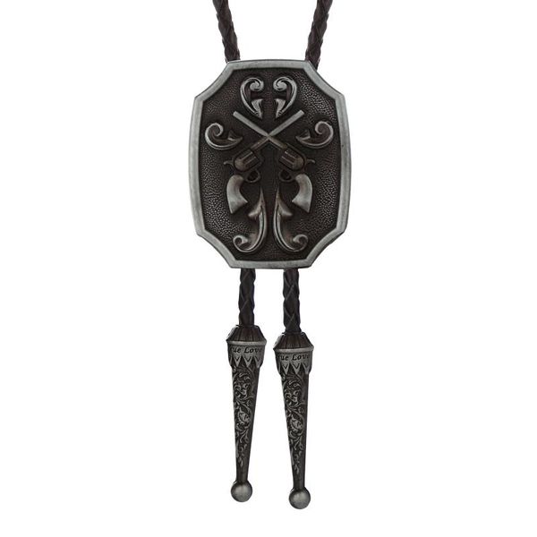 western cowboy bolo tie symbol es quevais con una pistola en cada mano for men's, Blue;purple
western cowboy bolo tie symbol es quevais con una pistola en cada mano for men's, Blue;purple