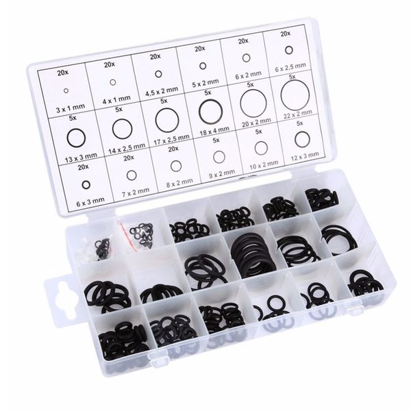 225pcs / серия черный резиновый o-ring 18 размеры шайба автокондиционера прокладка уплотнительного кольца ассортимент комплект с футляром
225pcs / серия черный резиновый o-ring 18 размеры шайба автокондиционера прокладка уплотнительного кольца ассортимент комплект с футляром