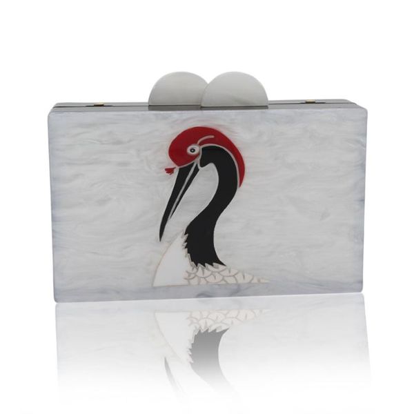 the acryilc red-crowned pattern women messenger bags vintage handmade day clutches evening bags for wedding/party
the acryilc red-crowned pattern women messenger bags vintage handmade day clutches evening bags for wedding/party