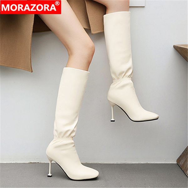morazora 2020 large size 33-48 fashion women boots stiletto high heels square toe knee high boots winter ladies shoes, Black
morazora 2020 large size 33-48 fashion women boots stiletto high heels square toe knee high boots winter ladies shoes, Black