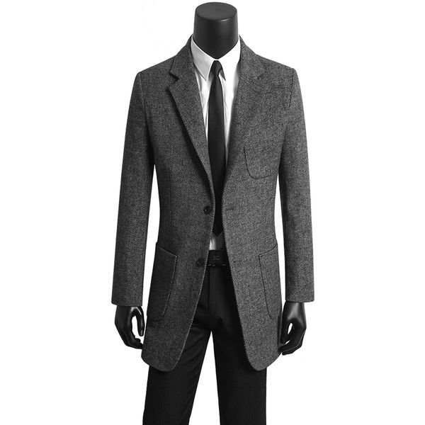 korean men 's clothing young casual suit slim woolen coats mens coffee jacket overcoat casaco masculino long winter coats men, Black
korean men 's clothing young casual suit slim woolen coats mens coffee jacket overcoat casaco masculino long winter coats men, Black