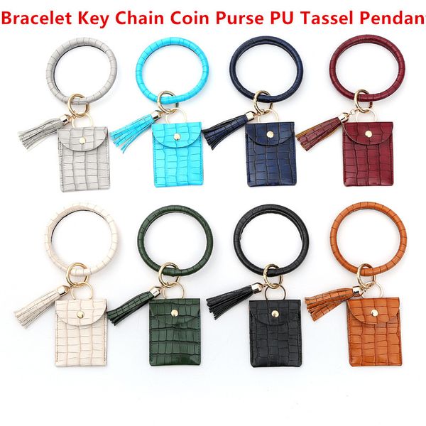 2020 new coin purse bracelet key chain pu tassel leather stone crocodile coin purse bracelet wristlet wallet keychain pendant, Silver
2020 new coin purse bracelet key chain pu tassel leather stone crocodile coin purse bracelet wristlet wallet keychain pendant, Silver