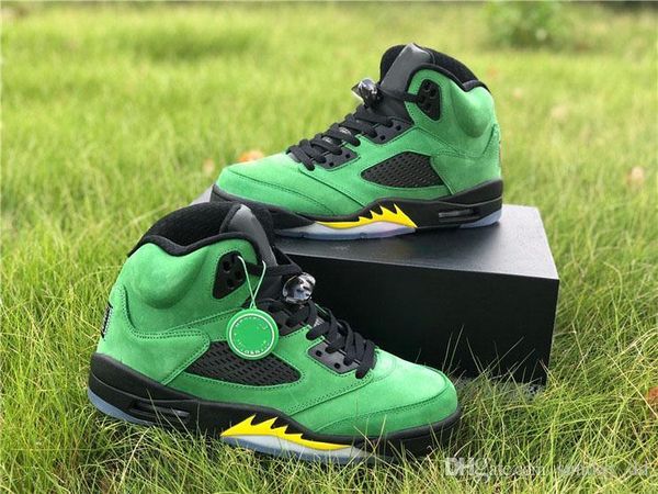 2020 air authentic 5 se oregon ducks basketball shoes apple green yellow strike black jumpman reflective men sports sneakers with box
2020 air authentic 5 se oregon ducks basketball shoes apple green yellow strike black jumpman reflective men sports sneakers with box