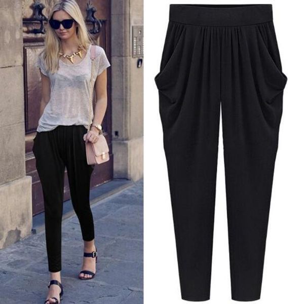 summer womens harem pants high waist loose straight ankle-length pants comfortable large size 8xl dc874, Black;white
summer womens harem pants high waist loose straight ankle-length pants comfortable large size 8xl dc874, Black;white