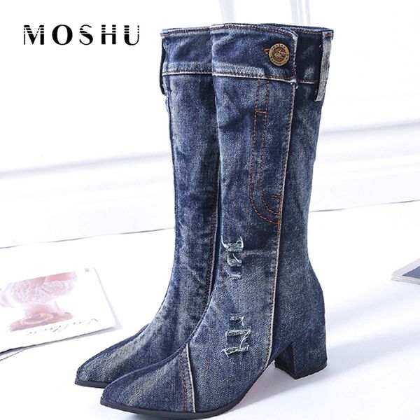 sexy jean boots женщины mid теленок denim boots квадратные каблуки молнии обувь ковбой дамы весна осень 2020 botas de mujer, Black
sexy jean boots женщины mid теленок denim boots квадратные каблуки молнии обувь ковбой дамы весна осень 2020 botas de mujer, Black