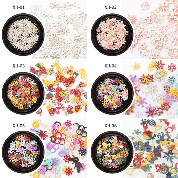 manicure christmas-accessories wood pulp chip snowflake santa claus mixed decorations, Silver;gold
manicure christmas-accessories wood pulp chip snowflake santa claus mixed decorations, Silver;gold