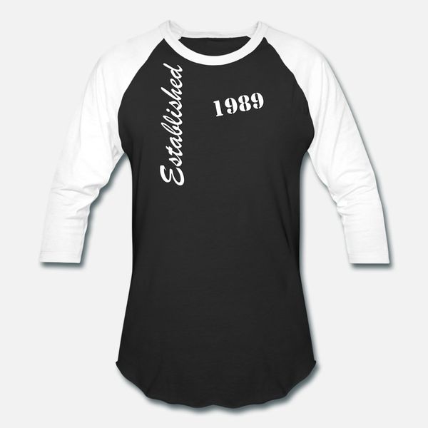 established 1989 t shirt men character tee shirt plus size 3xl fit cute humor summer style cool shirt
established 1989 t shirt men character tee shirt plus size 3xl fit cute humor summer style cool shirt