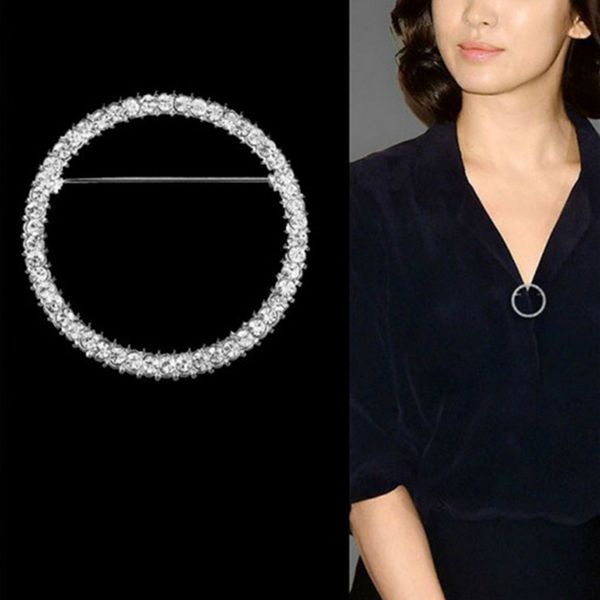 fashion hollow circle rhinestone brooch shawl clip scarves broche circle crystal brooches for women gift accessories wholesale, Gray
fashion hollow circle rhinestone brooch shawl clip scarves broche circle crystal brooches for women gift accessories wholesale, Gray