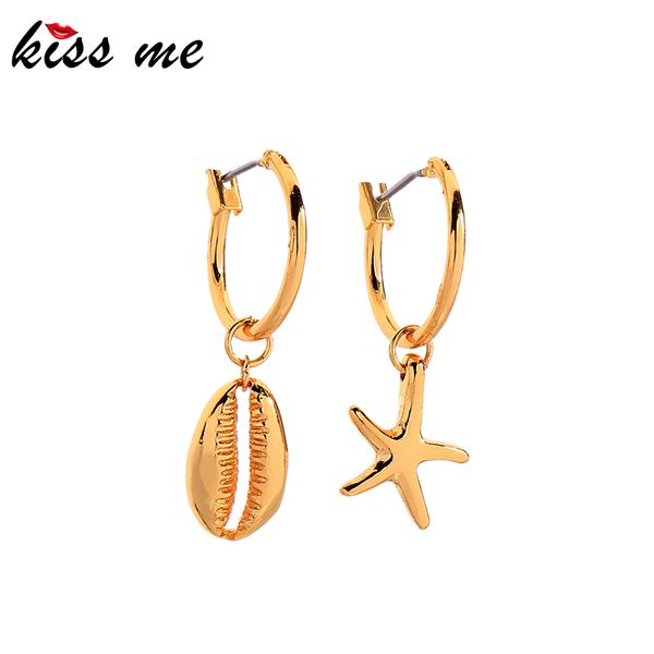 kissme asymmetric gold color brass imitation shell starfish drop earrings for women gifts fashion jewelry ear hook accessories, Silver
kissme asymmetric gold color brass imitation shell starfish drop earrings for women gifts fashion jewelry ear hook accessories, Silver