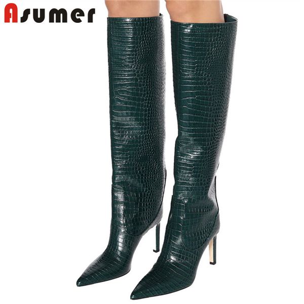 asumer 2020 thigh high boots women pointed toe stiletto high heel prom night club shoes over the knee boots woman, Black
asumer 2020 thigh high boots women pointed toe stiletto high heel prom night club shoes over the knee boots woman, Black