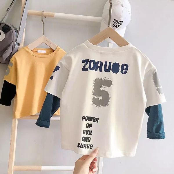 2020 spring and autumn new boys' letter printing long-sleeved t-shirt children's baby korean style foreign shirt, Blue
2020 spring and autumn new boys' letter printing long-sleeved t-shirt children's baby korean style foreign shirt, Blue