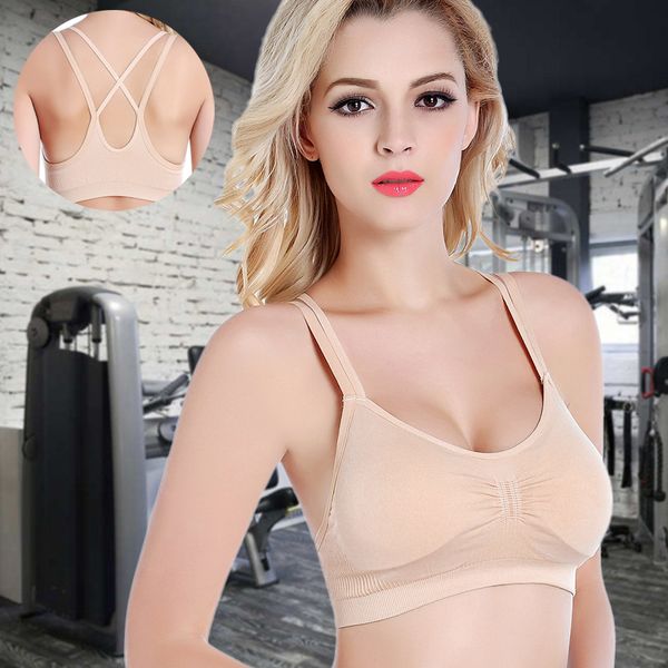 sports bra women high stretch yoga bra for fitness quick dry padded breathable sports seamless yoga running trains, White;black
sports bra women high stretch yoga bra for fitness quick dry padded breathable sports seamless yoga running trains, White;black