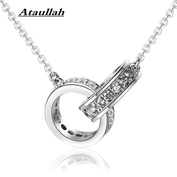 chains ataullah dazzling double rings 925 sterling silver pendants chain rhinestone inlay valentine's gift for women nw027
chains ataullah dazzling double rings 925 sterling silver pendants chain rhinestone inlay valentine's gift for women nw027
