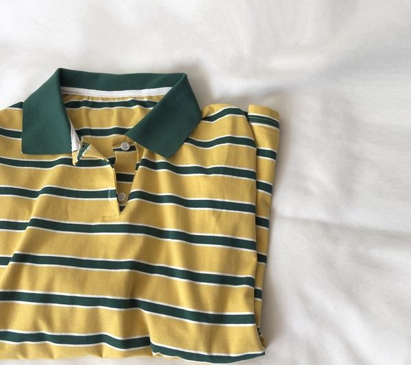 style polo collar color matching striped cotton casual long sleeve sweater women's new loose pullover pulloversweater pullover autumn u, Black
style polo collar color matching striped cotton casual long sleeve sweater women's new loose pullover pulloversweater pullover autumn u, Black