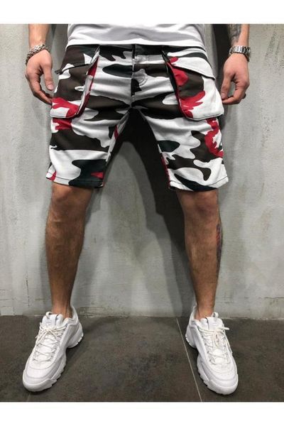 hombres pantalones pocket sports shorts mens camouflage cargo shorts summer designer, White;black 
hombres pantalones pocket sports shorts mens camouflage cargo shorts summer designer, White;black