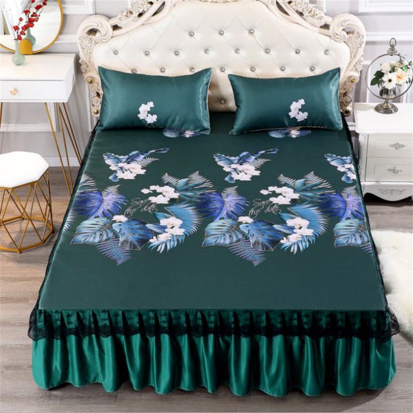 new thickened sanding bedspread wedding fitted sheet cover soft non-slip king queen bed skirt with 3pcs pillowcase
new thickened sanding bedspread wedding fitted sheet cover soft non-slip king queen bed skirt with 3pcs pillowcase