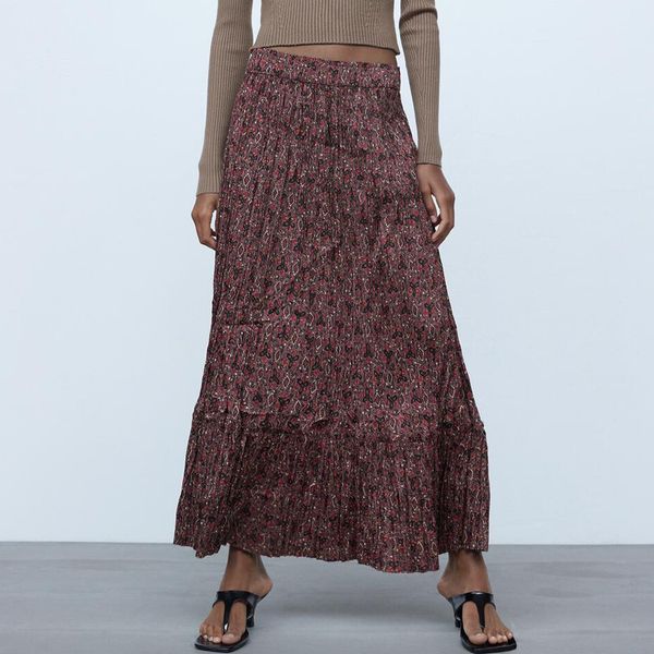 skirts agong vintage loose printed pleated women fashion elastic waist skirt elegant ankle length female ladies hu, Black
skirts agong vintage loose printed pleated women fashion elastic waist skirt elegant ankle length female ladies hu, Black