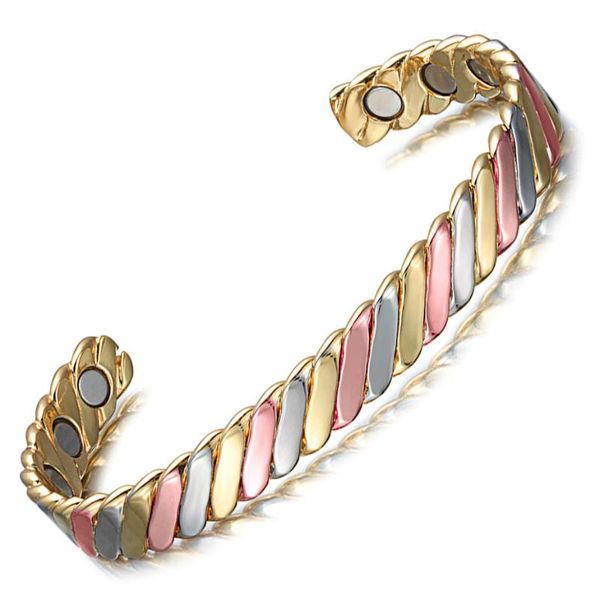 new tricolor pure copper bracelets bangles for women y adjustable cuff wristband magnetic therapy jewelry, Black
new tricolor pure copper bracelets bangles for women y adjustable cuff wristband magnetic therapy jewelry, Black
