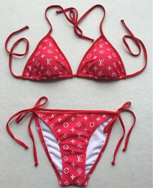 20ss woman bikini backless swimsuit new letter flower print 7-color brand beach bikini, White;black
20ss woman bikini backless swimsuit new letter flower print 7-color brand beach bikini, White;black