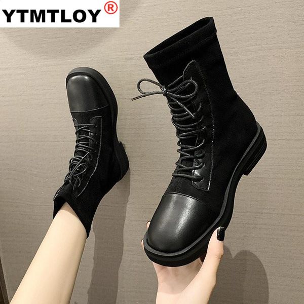 lace thick heel 35-40 size short boots women elastic boots new mid-tube 2020 new, Black
lace thick heel 35-40 size short boots women elastic boots new mid-tube 2020 new, Black
