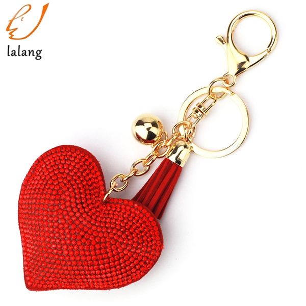 love heart keychain 6 color full crystal key ring women handbag pendant charms long tassel golden chain bag keyring & key holder, Silver
love heart keychain 6 color full crystal key ring women handbag pendant charms long tassel golden chain bag keyring & key holder, Silver