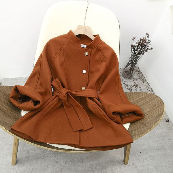 2020 new women outerwear winter clothing coat new fashion long woolen coat elegant single button woolen winter wool jackets, Black
2020 new women outerwear winter clothing coat new fashion long woolen coat elegant single button woolen winter wool jackets, Black