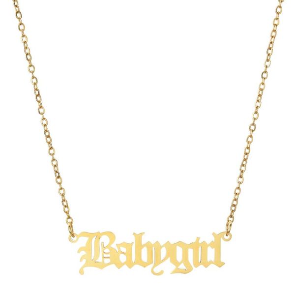 fashion baby girls necklace babygirl english necklace letter pendants stainless steel mom lovers girlfriend jewelry, Silver
fashion baby girls necklace babygirl english necklace letter pendants stainless steel mom lovers girlfriend jewelry, Silver